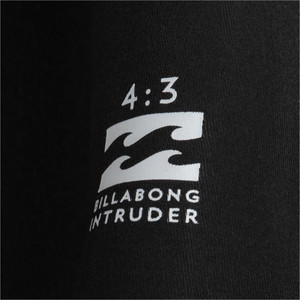 2022 Billabong Mens Intruder 4/3mm Back Zip Wetsuit F44M94 - Black